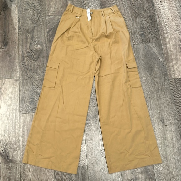 AVEC LES FILLES - COTTON WIDE LEG CARGO PANT- size 8 - Picture 2 of 9